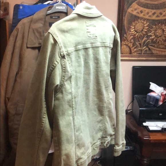 Zara denim jacket kaki - Picture 3 of 3